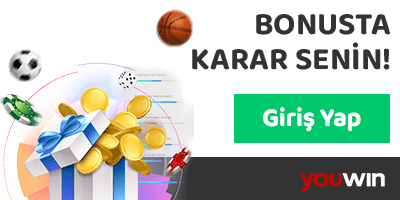 Bonus fırsatını simgeleyen altın jetonlu renkli promosyon görseli